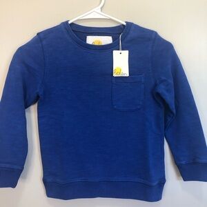 Boden royal blue Boys sweater 5-6 y, 100% cotton, brand new with tag